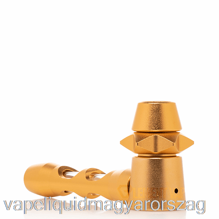 Cheech üveg Fém Tokozású Hitter Hand Pipe Gold Vape Toll